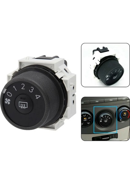 Araba Üfleyici A/c Fan Kontrol Anahtarı Toyota Corolla Matrix 55902-12100 55902-02030 55902-02070 55902-75D358 (Yurt Dışından)