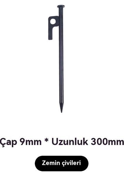 4 Uzun Açık Kamp Gökyüzü Çadır Çivileri (Yurt Dışından) fırsatları