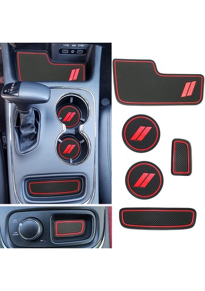 Dodge Durango Aksesuarları 2014-2020 Için Anti Toz Bardak Tutucu Ekler, Kapı Cep Gömlekleri, Merkezi Konsol Astar Paspaslar (Yurt Dışından)