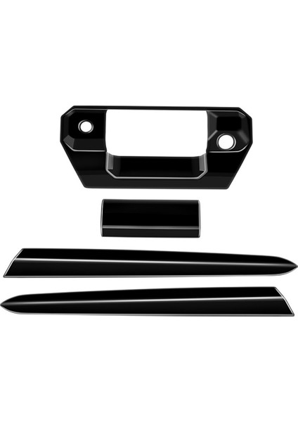 Araba Arka Bagaj Kapağı Trim Şeritler Gövde Kolu Trim Şeritler Toyota Tacoma 2024 Için Bagaj Kapağı Dekorasyon Çıkartmaları Parlak Siyah (Yurt Dışından)