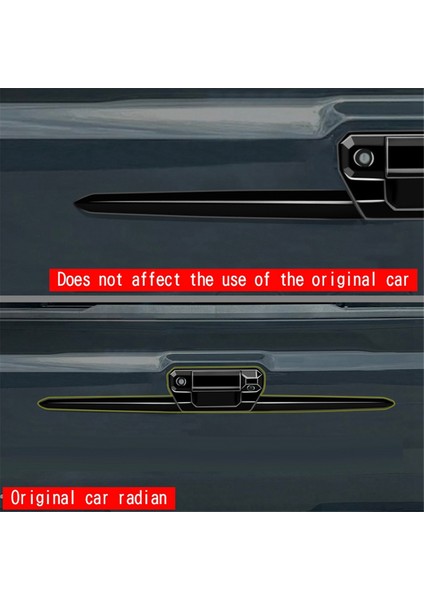 Araba Arka Bagaj Kapağı Trim Şeritler Gövde Kolu Trim Şeritler Toyota Tacoma 2024 Için Bagaj Kapağı Dekorasyon Çıkartmaları Parlak Siyah (Yurt Dışından) fiyatları