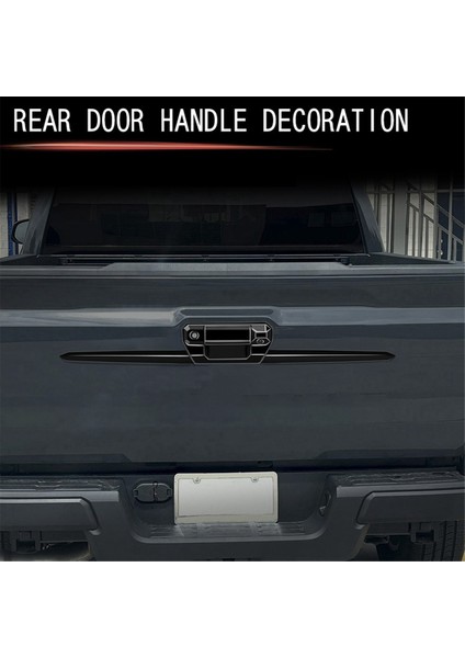 Araba Arka Bagaj Kapağı Trim Şeritler Gövde Kolu Trim Şeritler Toyota Tacoma 2024 Için Bagaj Kapağı Dekorasyon Çıkartmaları Parlak Siyah (Yurt Dışından) fırsatları