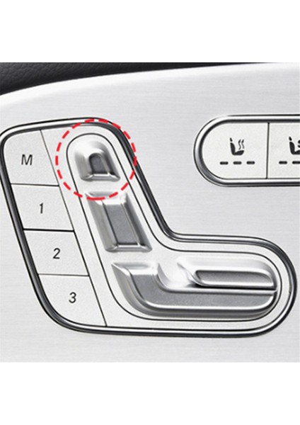 Mercedes Benz Gls Gle W167 2020-2024 Araba Sağ Koltuk Kafalık Anahtarı Düğme Kapağı Trim Çerçeve Araba Iç Aksesuarları (Yurt Dışından)