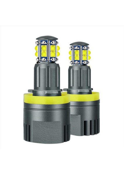 H8 Far Ampulü 6000K 120W LED Melek Gözler Işıkları Canbus Bmw E60 E61 E63 X5 E70 X6 E71 E90 E91 E92 E93 M3 E89 E82 (Yurt Dışından)