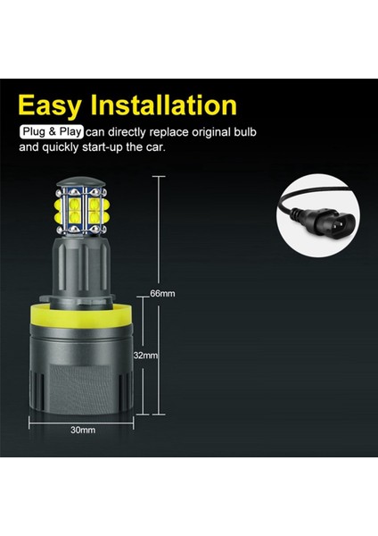 H8 Far Ampulü 6000K 120W LED Melek Gözler Işıkları Canbus Bmw E60 E61 E63 X5 E70 X6 E71 E90 E91 E92 E93 M3 E89 E82 (Yurt Dışından) fırsatları