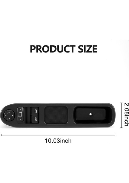 2 Adet Sürücü Tarafı + Yolcu Tarafı Elektrikli Cam Kontrol Anahtarı Peugeot 207 2007-2015 Için 6554QC 6490HQ 6554HJ (Yurt Dışından) fiyatları
