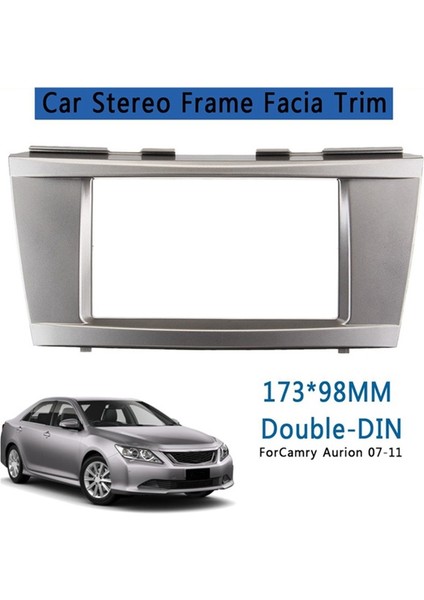 Araba Stereo Radyo DVD Paneli Ses Montaj Fasya Kiti Toyota Camry Aurion 2007-2011 DVD Çivisiz Çerçeve Dash Kiti (Yurt Dışından)