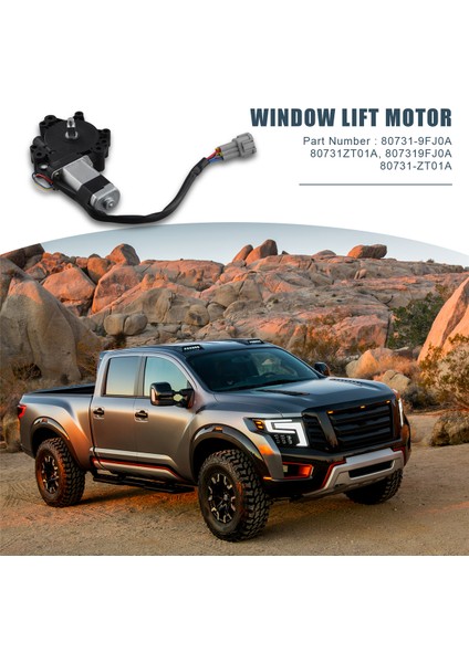 Araba Ön Sol Pencere Motoru Nissan Titan Armada 2004-2019 Cam Kaldırıcı Motor 80731-ZE00A 80731-9FJ0A 80731ZE00A (Yurt Dışından) fırsatları