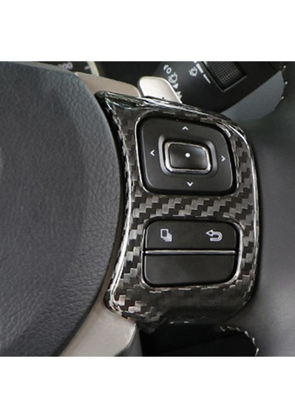 Sert Karbon Fiber Çıkartmalar Trim Direksiyon Düğmesi Çerçeve Kapak Lexus Nx Is Rc Aksesuarları (Yurt Dışından) fırsatları