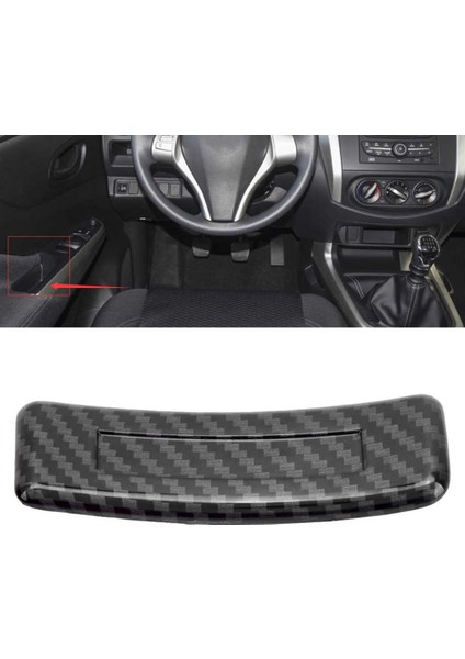 Nissan Navara Için NP300 2016-2021 Araba Sol El Sürücü Su Bardağı Tutucu Kapak Trim Dekor Çıkartmalar Karbon Fiber Tarzı (Yurt Dışından) fiyatları