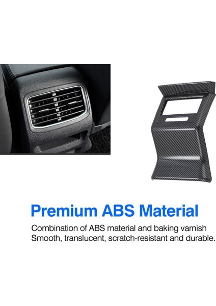 Id.4x Id.4 Id4 2021 2022 Karbon Fiber Araba Arka Hava Çıkış Havalandırma Kapağı Trim Anti-Kick Dekorasyon Çıkartması Aksesuarları (Yurt Dışından) fırsatları