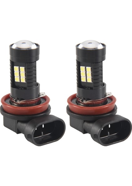 2x Canbus H8 3030 21SMD LED Drl Gündüz Çalışan Sis Ampulleri Skoda Superb Için (Yurt Dışından)