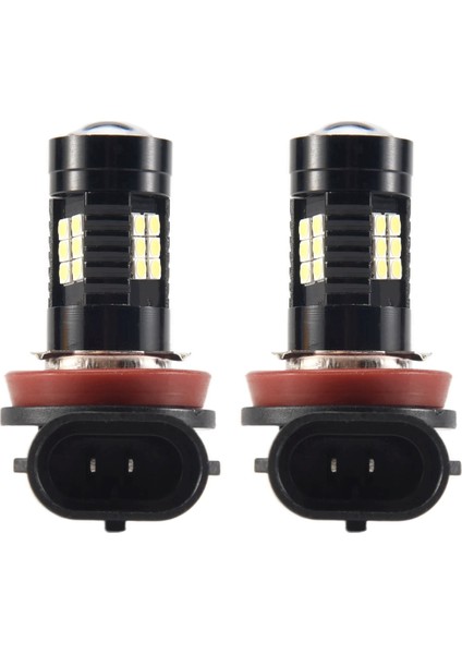 2x Canbus H8 3030 21SMD LED Drl Gündüz Çalışan Sis Ampulleri Skoda Superb Için (Yurt Dışından)