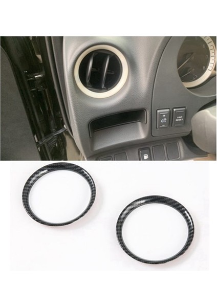 Nissan Navara Için NP300 2015-2020 Karbon Fiber Abs Araba Klima Ac Çıkış Havalandırma Krom Çerçeve Trim Aksesuarları, 5 Adet (Yurt Dışından) fırsatları