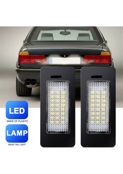 Çift Hata Ücretsiz 24 3528 Bmw E39 E60 E61 E90 5 Serisi Için LED Plaka Işık Lambası (Yurt Dışından) fırsatları