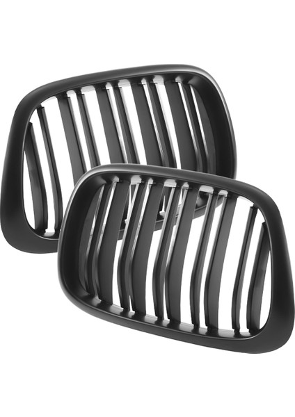 Ön Tampon Böbrek Izgarası Yedek Çift Çıta Izgaraları Bmw E39 5 Serisi 525 528 1995-2004 Mat Siyah (Yurt Dışından) modelleri