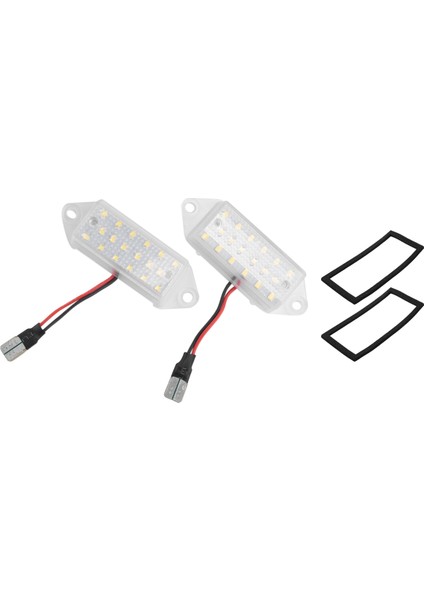 2 Adet Hata Ücretsiz LED Plaka Ampuller 18SMD Beyaz LED Plaka Işık Lambası Mitsubishi Lancer x Evo 2003-2017 Için (Yurt Dışından) fırsatları