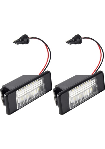2 Adet Araba 18LEDS Plaka Işıkları Plastik Nissan Qashqai X-Trail Juke Primera Parlak LED Numarası Plaka Işığı (Yurt Dışından)