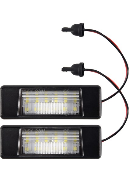 2 Adet Araba 18LEDS Plaka Işıkları Plastik Nissan Qashqai X-Trail Juke Primera Parlak LED Numarası Plaka Işığı (Yurt Dışından)