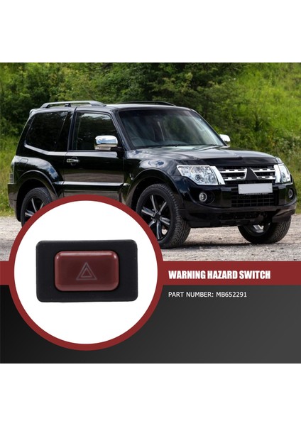 MB652291 Tehlike Uyarı Işıkları Anahtarı Basma Düğmesi Mitsubishi Pajero Shogun Mk2 1991-1995 1996 1997 1998 1999 (Yurt Dışından)