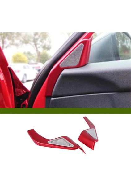 2 Adet Ön Kapı Stereo Hoparlör Kapağı Trim Dekor Honda Civic 11TH 2022 2023 Kırmızı Iç Aksesuarları (Yurt Dışından) fırsatları