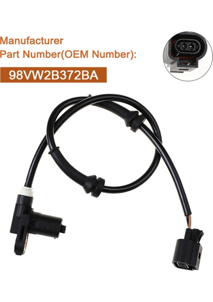 Ford Galaxy Seat Alhambra Vw Sharan Için Abs Tekerlek Hız Sensörü Ön Fit (Yurt Dışından)