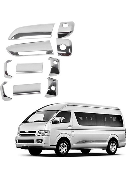 Abs Galvanik Kolu Kapı Kolu Kapak Dekorasyon 2005-2015 Toyota Hiace/hıace 2005-2015 (Yurt Dışından) fırsatları