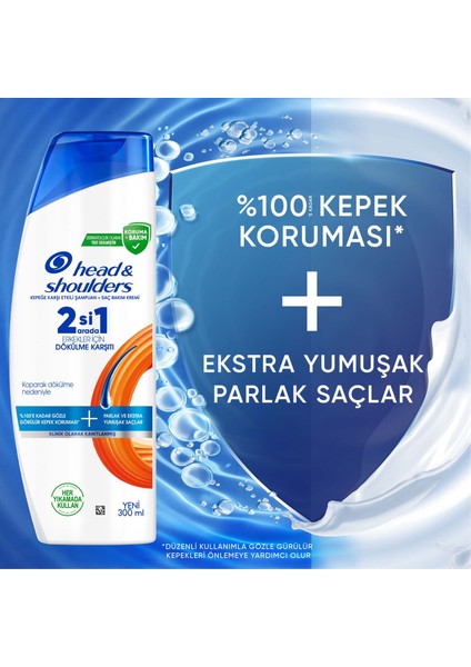 Erkekler Için Dökülmekarşıtı 2'si 1 Arada Şampuan 300MLX3 modelleri