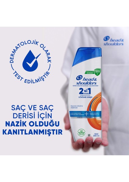 Erkekler Için Dökülmekarşıtı 2'si 1 Arada Şampuan 300MLX3