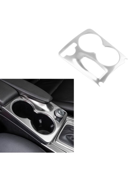 Araba Gümüş Paslanmaz Çelik Konsol Su Bardağı Tutucu Çerçeve Kapak Trim Için Mercedes Benz Glk X204 2008-2015 (Yurt Dışından) fiyatları