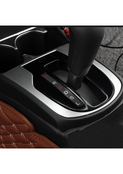 Abs Krom Araba Merkezi Konsol Vites Kolu Kutusu Paneli Kapak Trim Otomotiv Iç Honda City 2014-2019 Için (Yurt Dışından)