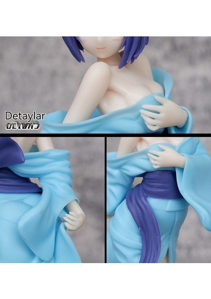 19 cm Liansi Bahar Sebze Yukata Güzel Kız Anime Iki Boyutlu Model Süs Eşyaları (Yurt Dışından)
