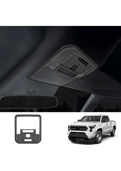 Araba Ön Okuma Lambası Ayar Kapağı Tavan Lambası Paneli Çerçeve Toyota Tacoma 2024 Için Araba Iç Aksesuarları, B (Yurt Dışından) fırsatları