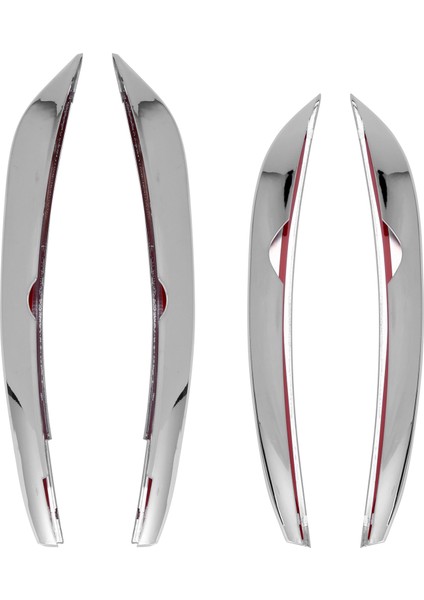 Ön Sis Lambaları Kapak Izgara Kaburgalar Etiket Dekorasyon Şeritleri Mercedes-Benz C Sınıfı Cla C118 CLA200 260 2020+ Krom (Yurt Dışından)