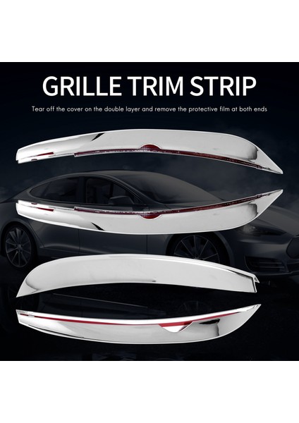 Ön Sis Lambaları Kapak Izgara Kaburgalar Etiket Dekorasyon Şeritleri Mercedes-Benz C Sınıfı Cla C118 CLA200 260 2020+ Krom (Yurt Dışından) fiyatları