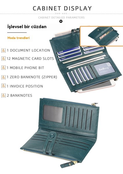 Bayanlar Uzun Büyük Kapasiteli Fermuar Debriyaj (Yurt Dışından) indirimleri