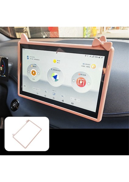 Pembe Araba Navigasyon Ekranı Koruyucu Çerçeve Ayar Kapağı Byd Dolphin Mini/byd Martı Için (Yurt Dışından) fiyatları