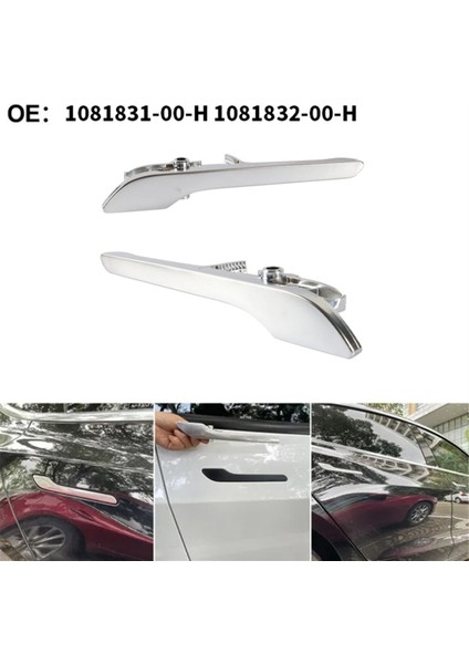 Otomobil Yüksek Kaliteli Sol ve Sağ Dış Kapı Kolları 1081831-00-H 1081832-00-H Tesla Model 3 Için (Yurt Dışından)