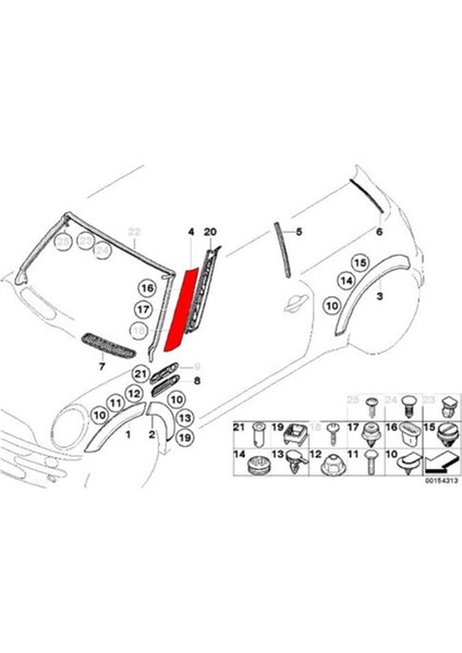 Sol Ön Cam A Sütunu Trim Paneli 51137128157 Bmw Mini Cooper Için R50 R52 R53 2001-2008 Pencere Sonrası Ayar Kapağı (Yurt Dışından)