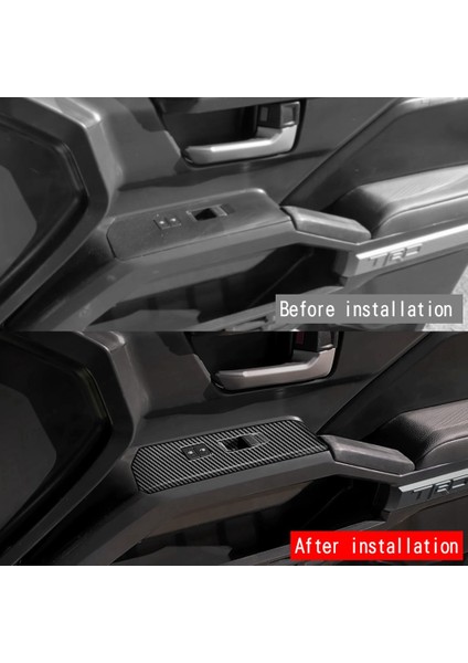 Araba Pencere Camı Kaldırma Kapağı Trim Pencere Anahtarı Düğmesi Paneli Çerçeve Toyota Tacoma 2024 Lhd Karbon Fiber Desen (Yurt Dışından) modelleri
