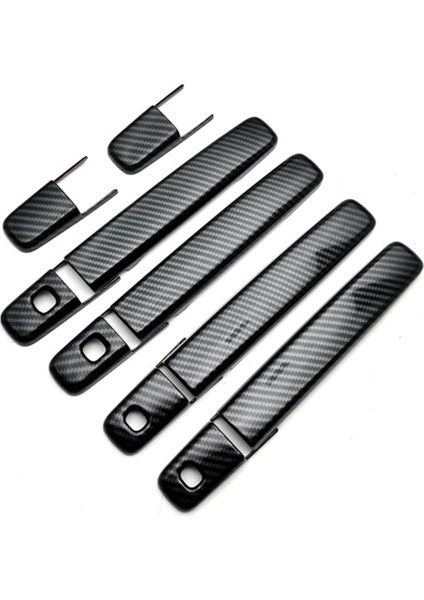 1 Takım 4 Kapı Kolu Karbon Kapak Trim Için Mitsubishi Delica Mini 2023 2024 Dış Dış Kapı Kolu Koruma Kapakları (Yurt Dışından)