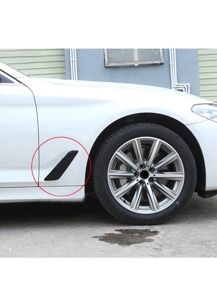 1 Çift Yan Kanat Hava Akış Emme Kapağı Trim Için Bmw 5 Serisi G30 G31 2018-2023 Styling Yan Kanat Dekor Hood Parlak Siyah (Yurt Dışından) modelleri