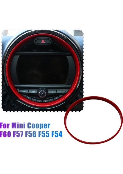8.8 Inç Kırmızı Merkezi Konsol Pano Navigasyon Ekran Kapağı Trim Dekorasyon Halkası Mini Cooper F60 F57 F56 F55 F54 (Yurt Dışından) fiyatları