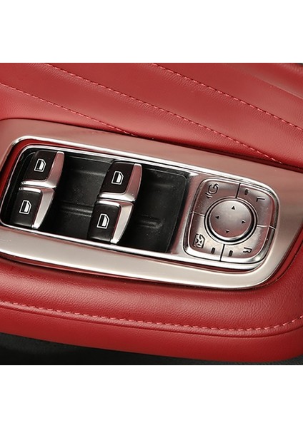 Paslanmaz Çelik Araba Cam Pencere Kaldırma Anahtarı Paneli Kapak Trim Dekor Mg Hs 2018 2019 2020 2021 Aksesuarları, Gümüş (Yurt Dışından) fiyatları