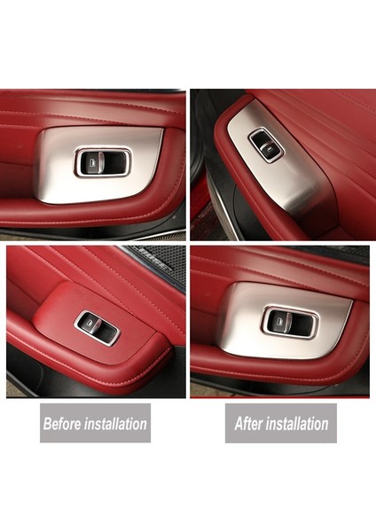 Paslanmaz Çelik Araba Cam Pencere Kaldırma Anahtarı Paneli Kapak Trim Dekor Mg Hs 2018 2019 2020 2021 Aksesuarları, Gümüş (Yurt Dışından) modelleri