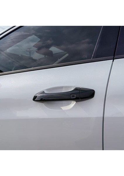 Akıllı Anahtar Deliği ile Kia K5 Optima 2020 2021 2022 Için Parlak Siyah Dış Kapı Kolu Kapak Trim (Yurt Dışından)