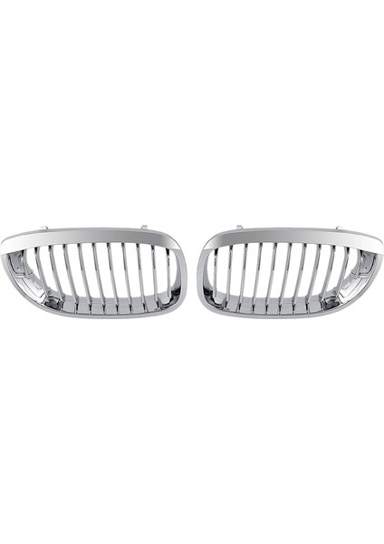 -Bmw E46 3 Serisi Coupe Cabrio 2 Kapılı Lcı 2003-2006 Için Ön Kaput Merkezi Böbrek Izgara Izgarası (Krom, Tek Hat) (Yurt Dışından)