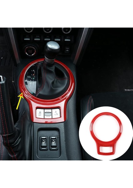 Subaru Brz Toyota 86 2012-2020 Için Araba Merkezi Konsol Yan Trim Vites Paneli Çerçeve Çıkartmalar Aksesuarları, Kırmızı (Yurt Dışından) modelleri