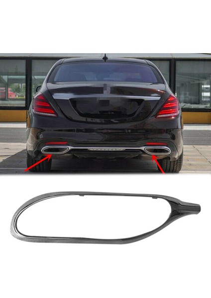 2228852900 Araba Krom Arka Sol Tampon Egzoz Borusu Kapağı Trim Için Mercedes Benz S-Class W222 S450 S500 2018-2020 (Yurt Dışından) fiyatları
