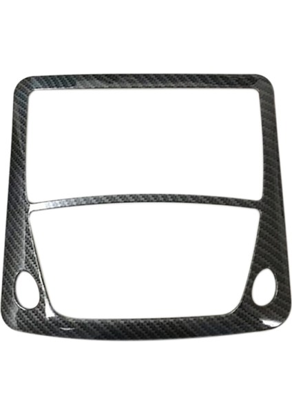 Nissan Navara Için NP300 2016-2021 Araba Karbon Fiber Ön Okuma Anahtarı Işık Lambası Krom Çerçeve Trim Etiket Aksesuarları (Yurt Dışından)